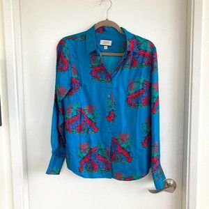 Silk Lobster J Crew Blouse